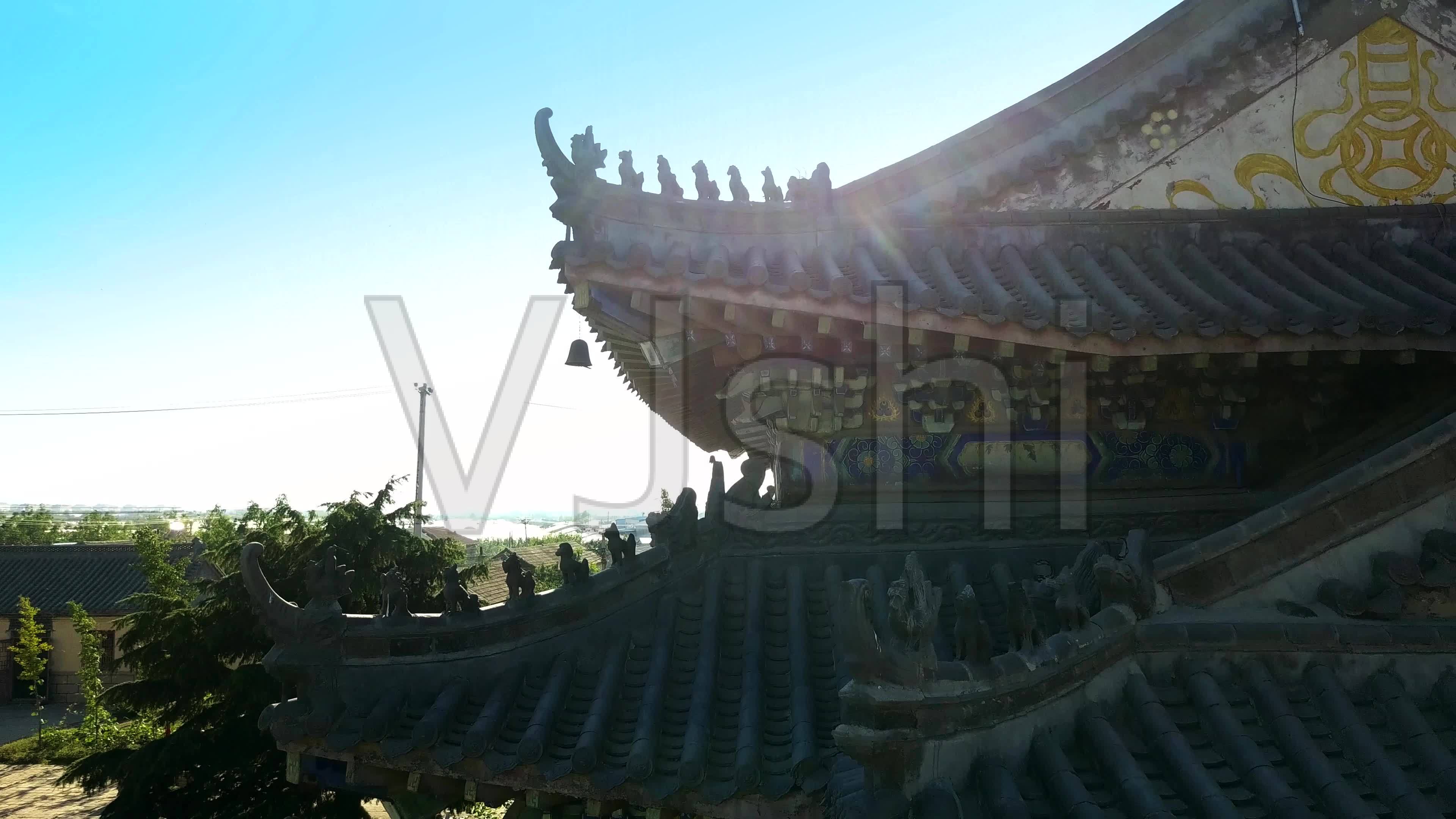 4K航拍寺廟古建筑廟宇佛教大殿屋檐_3840X2160_高清視頻素材下載(編號(hào):1799958)_實(shí)拍視頻